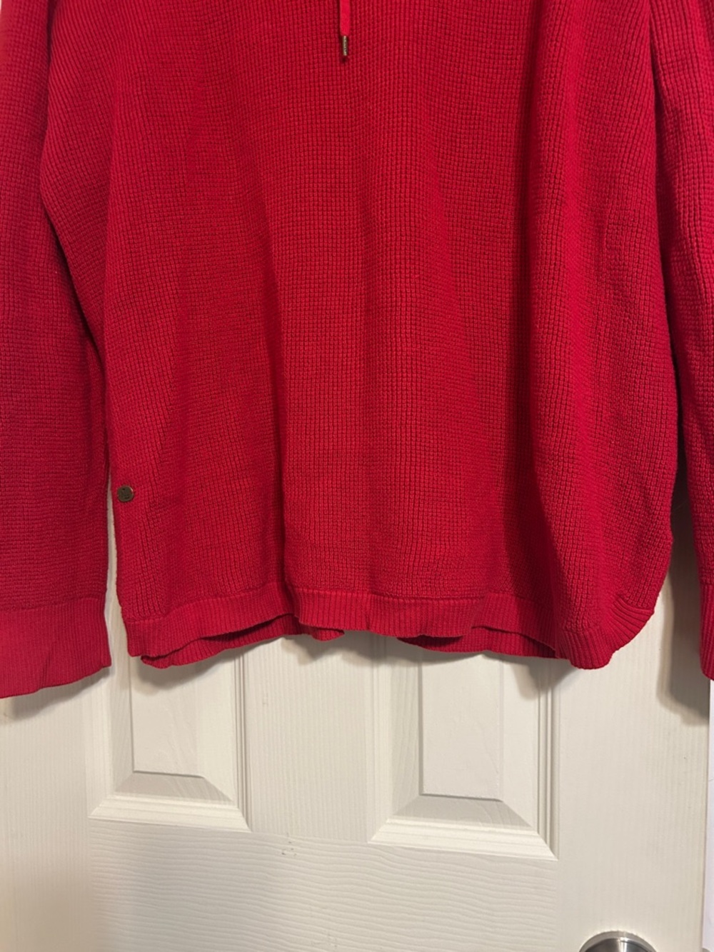 🧁$8 Moving🚚Sale Lauren Ralph Lauren red Cowl neck drawstring sweater - Picture 3 of 4